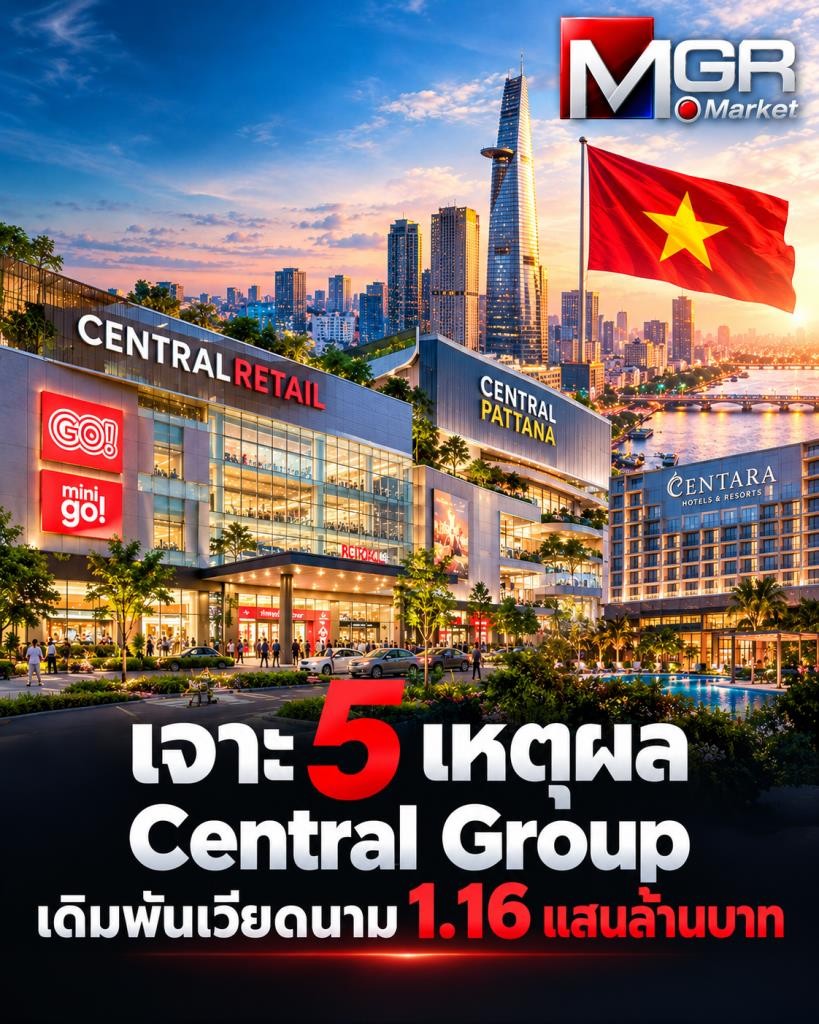 เซ็นทรัลเดิมพันเวียดนาม 1.16 แสนล้าน: 5 เหตุผลที่ไทยต้องจับตา